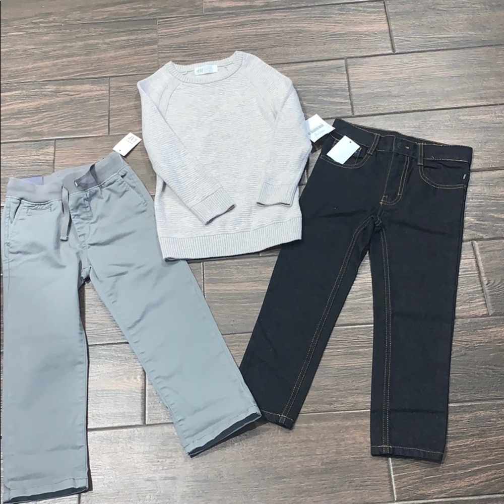 New with tags! Size 4 pants! Gap & Polo! H&M shirt